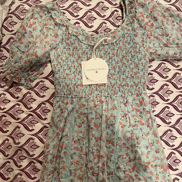 * SOLD* LSF x Target Celeste Smocked Puff Dress - Picture 6 of 7